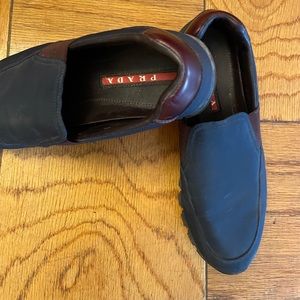Prada slip on side 8 mens shoes